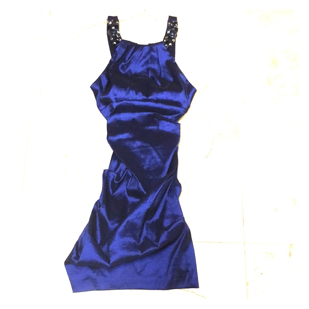 Royal blue party dress